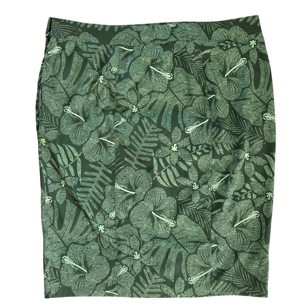 Rip‎ Skirt Hawaii Wrap Midi Skirt Maui Green Travel Length 3 (Size XXL) - Picture 5 of 10